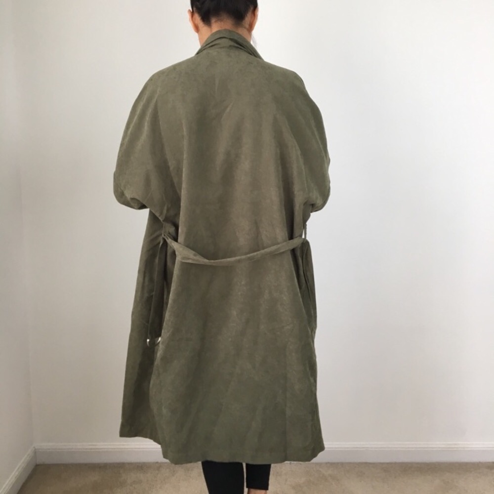 CHLOE SUEDE DRAPE DUSTER Trench.❗️LAST PIECE! - Picture 2 of 7